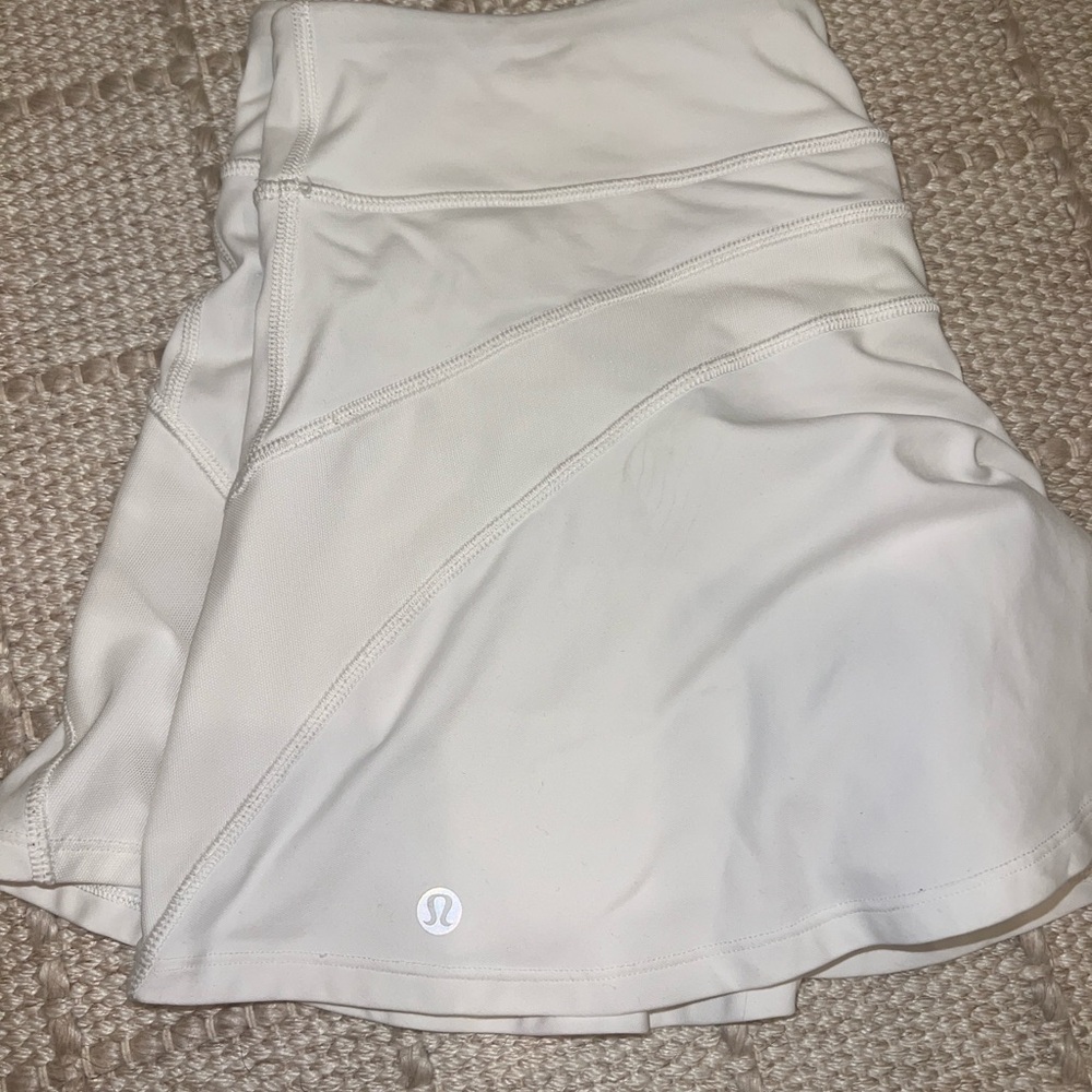 Lululemon White Athletic Skirt